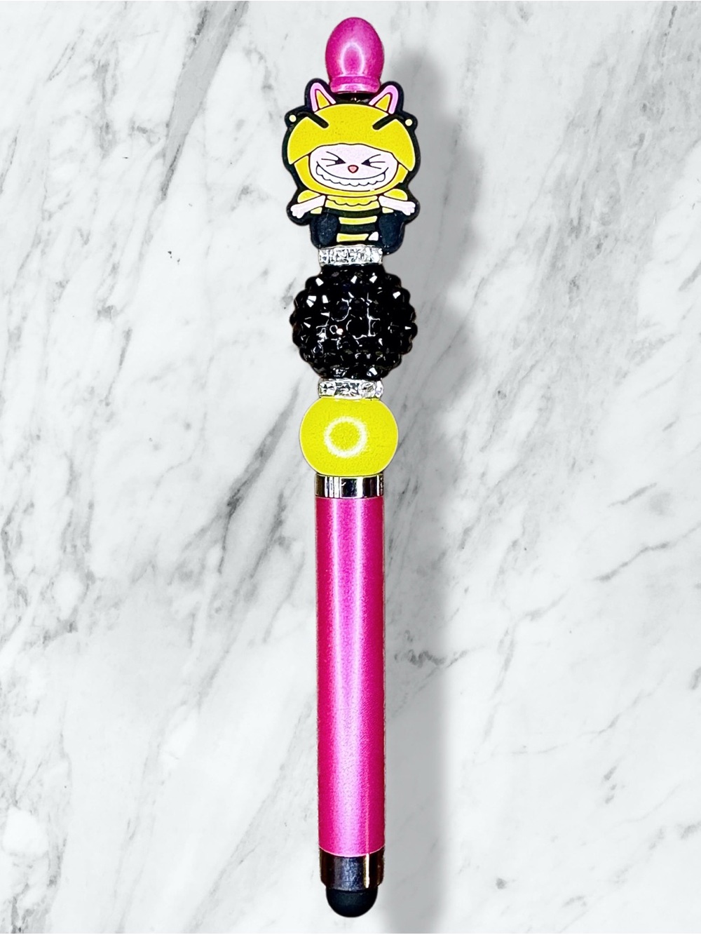 Labubu Bumble Bee Pink Stylus & Pen